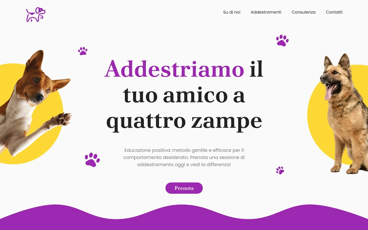 Progetto cinofilaSito Web