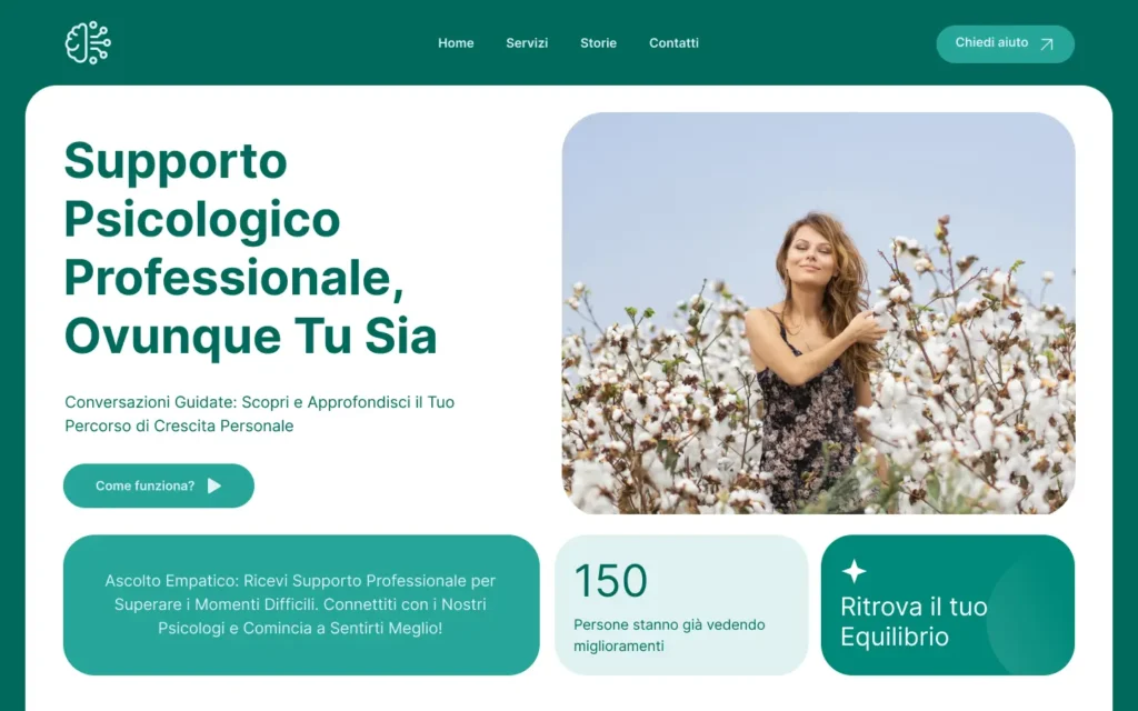 Progetto studio salute mentale Sito Web
